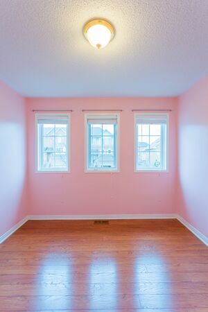 Empty  Bedroom after renovation in a New Houseの写真素材