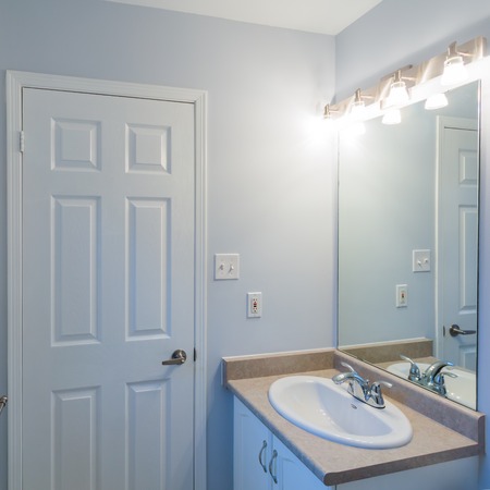 Interior design of a bathroom  in new hotelの写真素材
