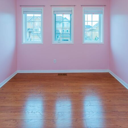 Empty  Bedroom after renovation in a New Houseの写真素材