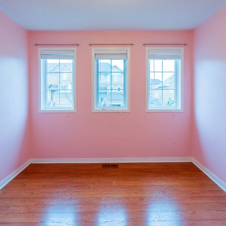 Empty  Bedroom after renovation in a New Houseの写真素材