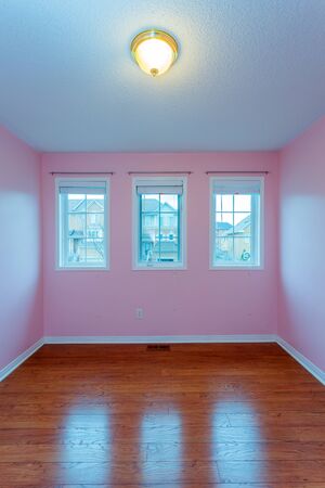 Empty  Bedroom after renovation in a New Houseの写真素材