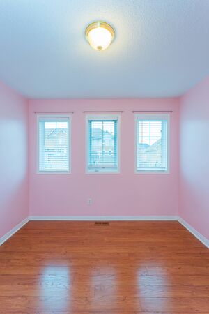 Empty  Bedroom after renovation in a New Houseの写真素材