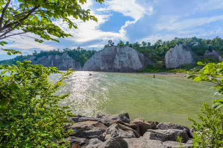 Scarborough Bluffs Lake view in Toronto, Canada