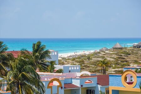 View on hotel , Cayo Largo island. Cubaの写真素材