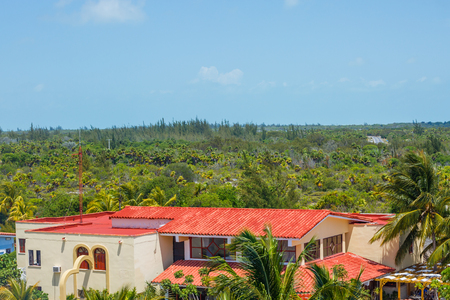View on hotel , Cayo Largo island. Cubaの写真素材