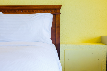 Bedroom modern design with furnishings in hotelの写真素材
