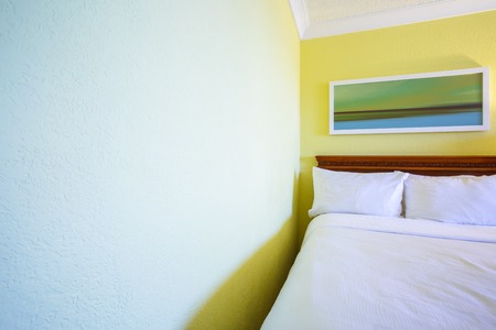 Bedroom modern design with furnishings in hotelの写真素材