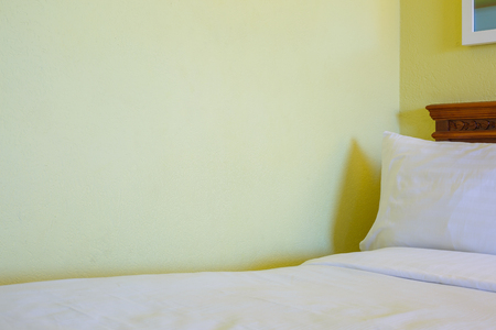Bedroom modern design with furnishings in hotelの写真素材
