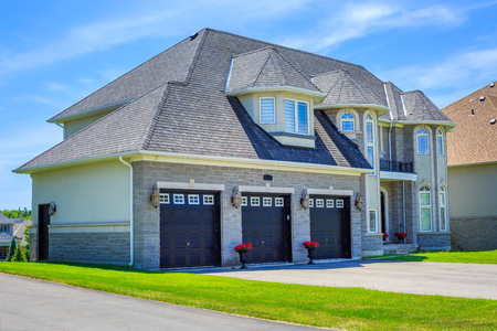 Custom built luxury house in the suburbs of Toronto, Canada.の写真素材