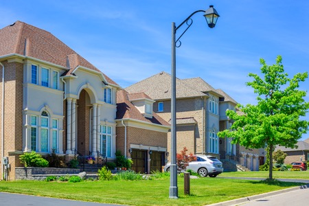 Custom built luxury house in the suburbs of Toronto, Canada.の写真素材