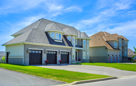 Custom built luxury house in the suburbs of Toronto, Canada.の写真素材