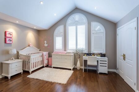 Children living room interior design for girlsの写真素材
