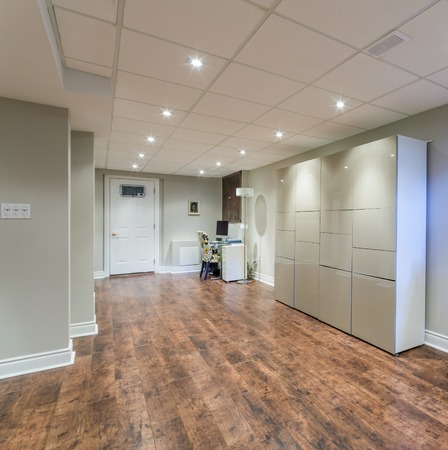 Basement Interior design in a new houseの写真素材