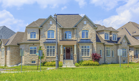 Custom built luxury house in the suburbs of Toronto, Canada.の写真素材