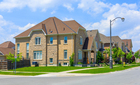 Custom built luxury house in the suburbs of Toronto, Canada.の写真素材