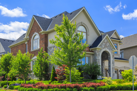 Luxury house in the suburbs of Toronto, Canada.の写真素材