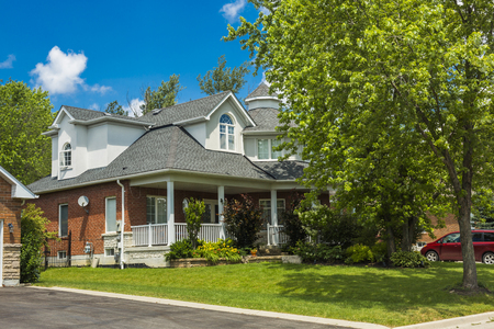 Luxury house in the suburbs of Toronto, Canada.の写真素材