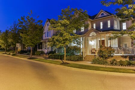 Custom built luxury house in the suburbs of Toronto, Canada.の写真素材