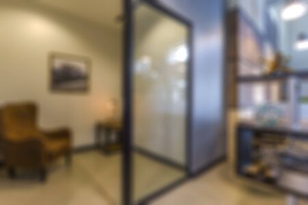 Blurred abstract background of offices interior, shallow depth of focus.の写真素材