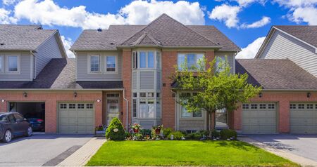 Custom built luxury house in the suburbs of Torontoの写真素材