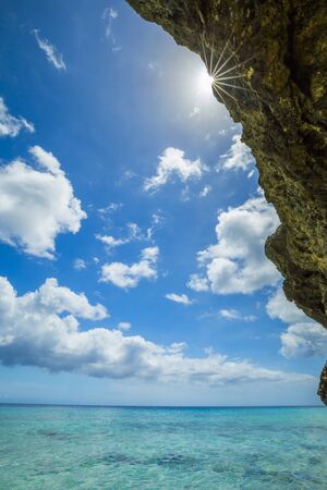 Grote Knip beach, Curasao Tropical beachの写真素材