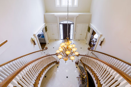 Interior design of custom build houseの写真素材