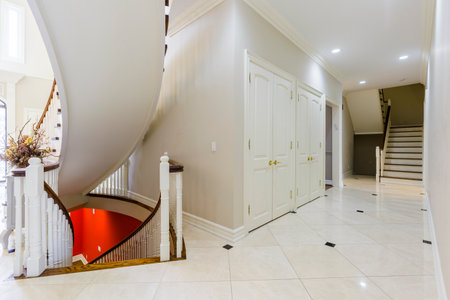 Interior design of custom build houseの写真素材
