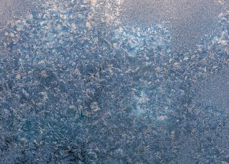 tracery left by the frost on the glassの写真素材