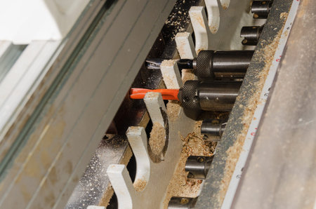 woodworking machine in the drill furniture parts