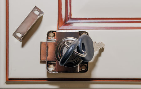 Steel canopies, pillars and other furniture accessories close up