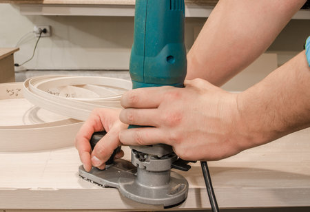 edging furniture hinges hand router, furniture production