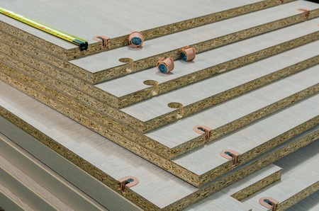 board chipboard cut partsの写真素材