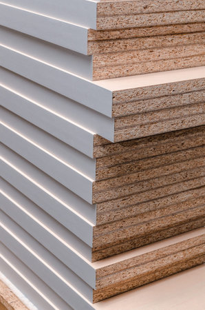 board chipboard cut partsの写真素材