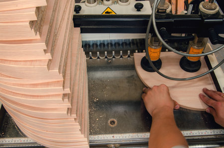 woodworking machine in the drill furniture parts