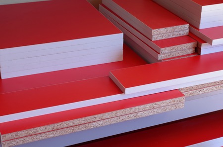 board chipboard cut partsの写真素材