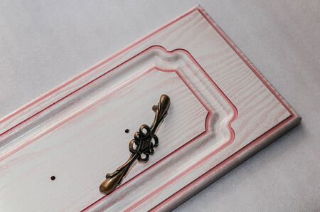 Assembly of hard furniture, close-up drawers for drawersの写真素材