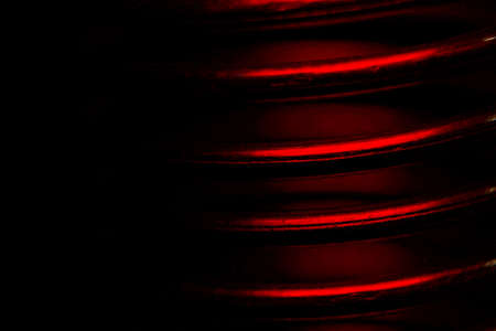 red fiery spiral in the dark closeupの写真素材