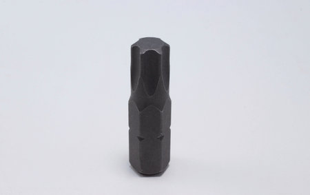 screwdriver bit on a white background close-up