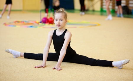 The young gymnastの写真素材