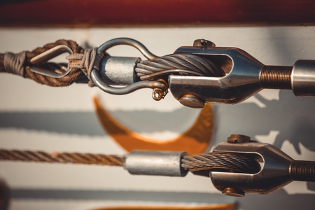 Equipment of yachts and sailing shipsの写真素材