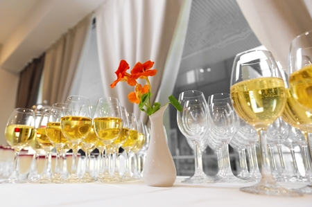 table setting for festive eventsの写真素材