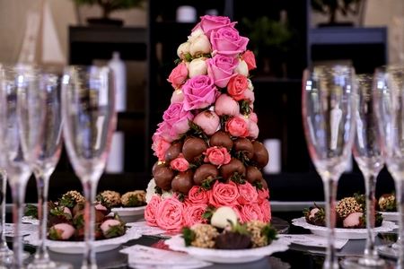 table setting for festive eventsの写真素材