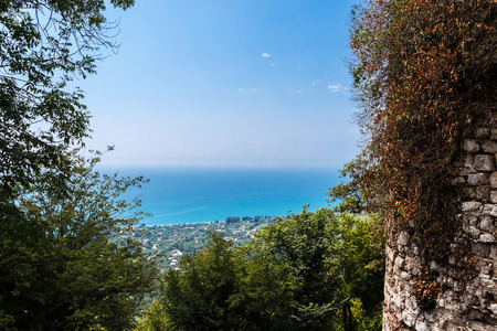 Anakopijsky stability in the Iversky mountain, New Athos, Abkhaziaのeditorial素材