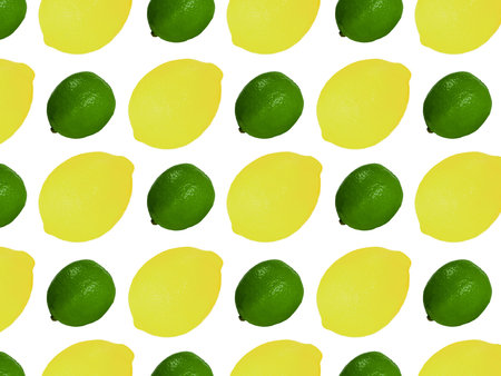 Citrus Fruits seamless pattern. Creative summer background composition.