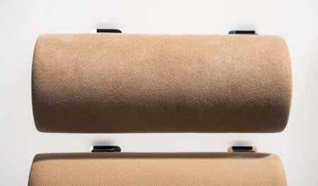 Samples of interior trim of a modern car with leather.の写真素材