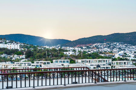 Dawn on the mediterranean sea. Turkey, Bodrum.の写真素材