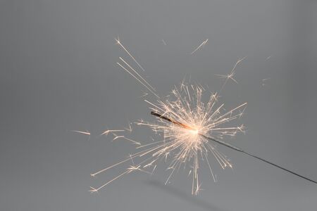 Bengali new year candle lights sparkling brightly on the grey background.の写真素材