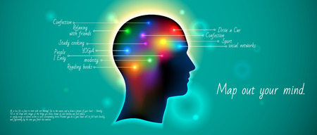 Infographics template for the presentation of human passions and feelingsのイラスト素材