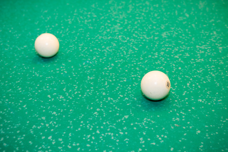 Billiard balls on the tableの写真素材