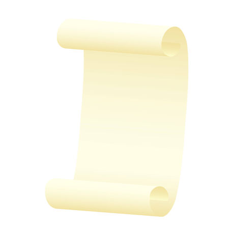 Scroll on a white background のイラスト素材
